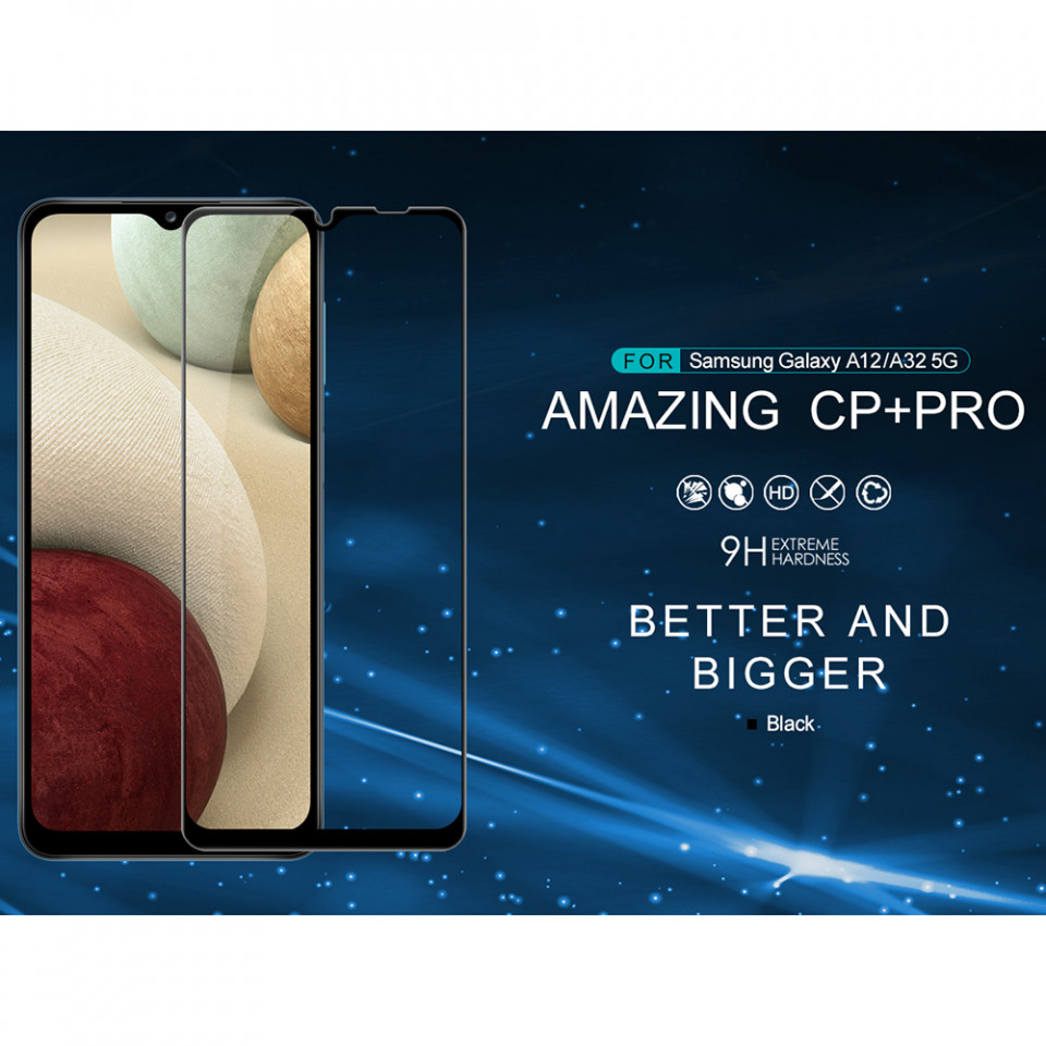 Folie sticla Samsung Galaxy A12 / A32 5G, Nillkin Amazing CP+PRO - Negru - 2 | YEO