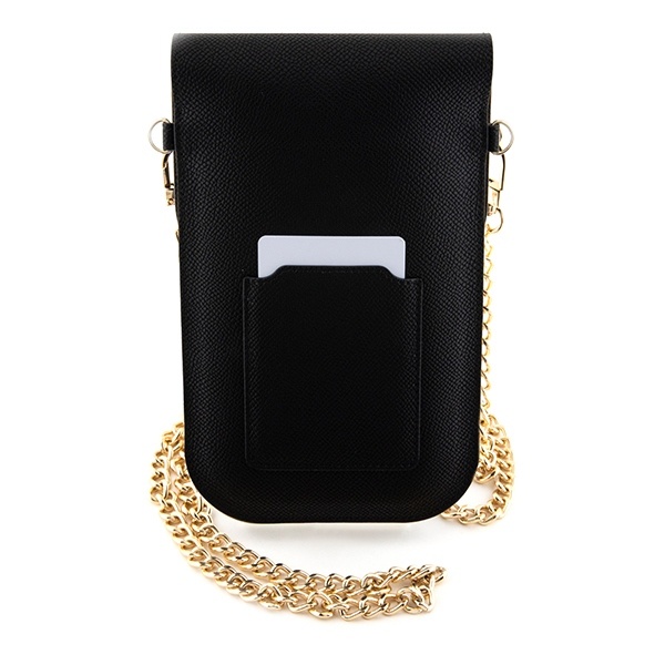 Geanta Hello Kitty, Piele Ecologica, Metal Logo Chain, Negru - 2 | YEO