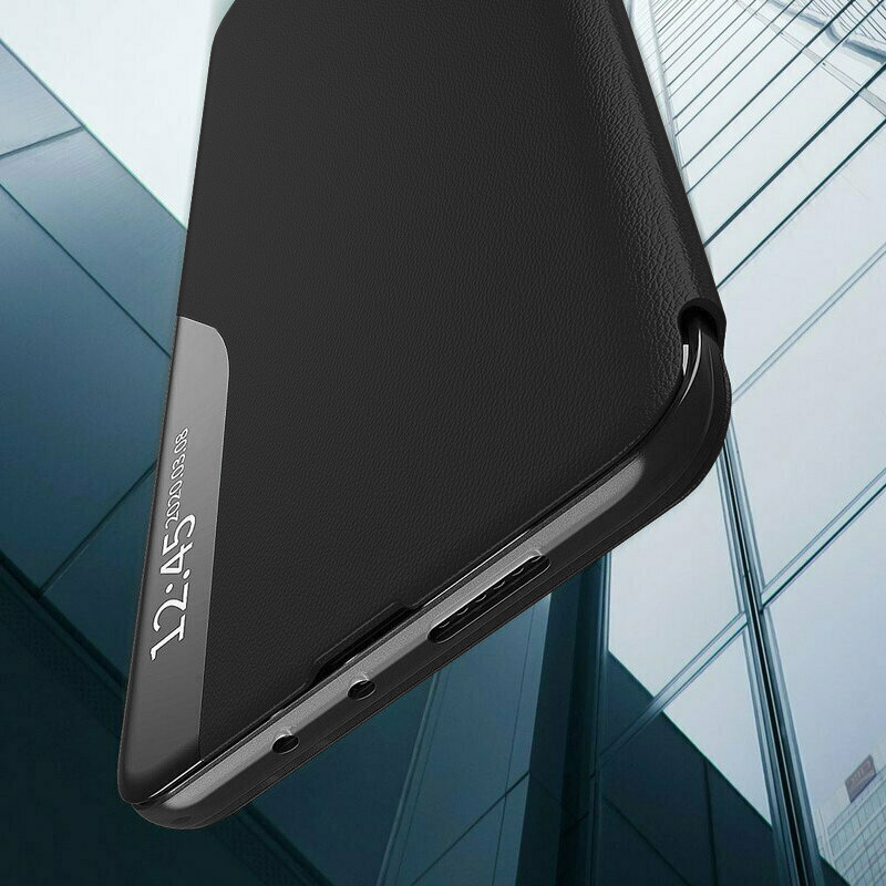 Husa Honor Magic6 Lite tip carte, Skyddar Eco View Leather - Negru - 3 | YEO