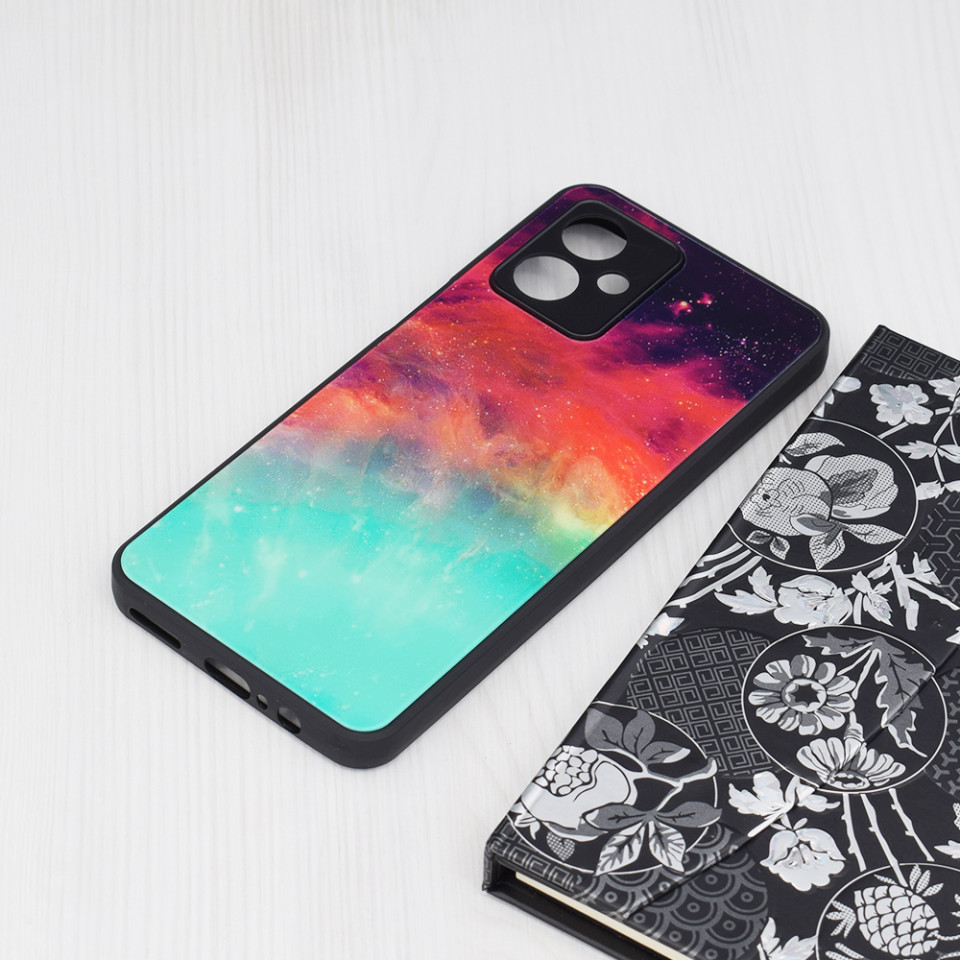 Husa Honor X6a cu sticla securizata, Techsuit Glaze - Fiery Ocean - 3 | YEO