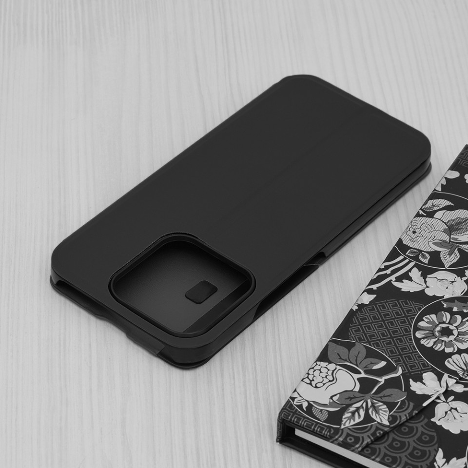 Husa Honor X8b tip carte, Skyddar Eco View Leather - Negru - 1 | YEO