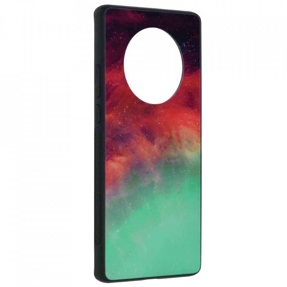 Husa Huawei Mate 40 Pro cu sticla securizata, Techsuit Glaze - Fiery Ocean