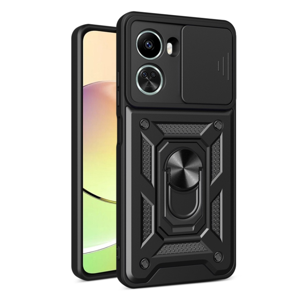 Husa Huawei nova 11 SE / nova 12 SE cu inel magnetic si protectie camera Skyddar CamShield - Negru