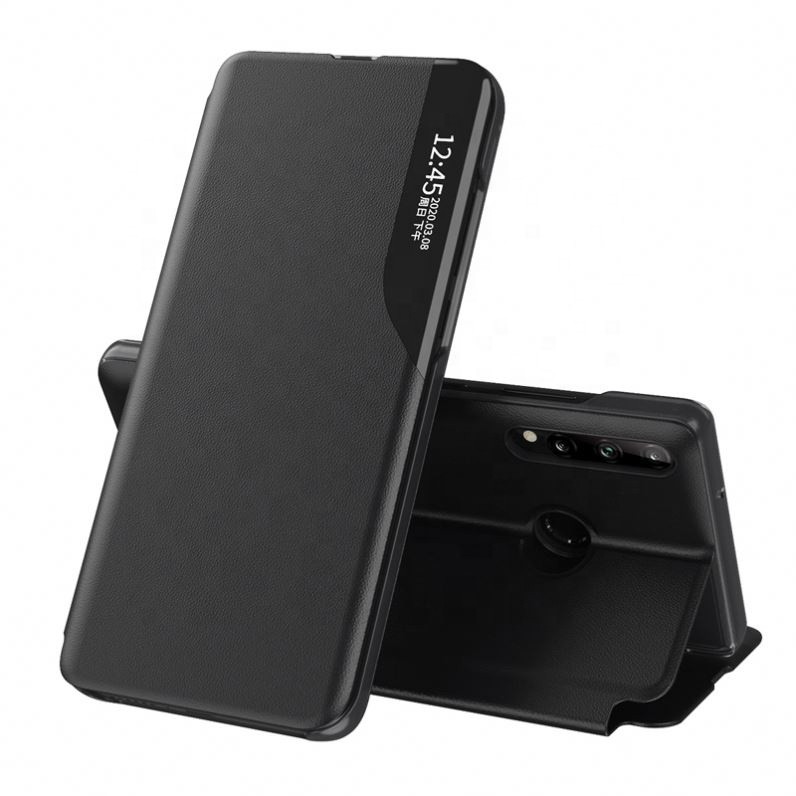 Husa Huawei P30 Lite tip carte, Techsuit eFold - Negru