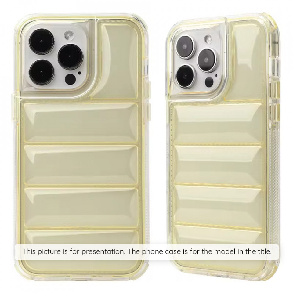 Husa iPhone 13 Pro Max, Skyddar Luxury Waves - Galben