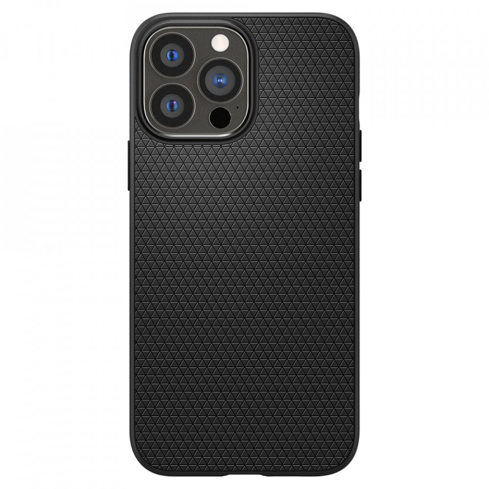 Husa iPhone 13 Pro, Spigen Liquid Air - Matte Black - 1 | YEO