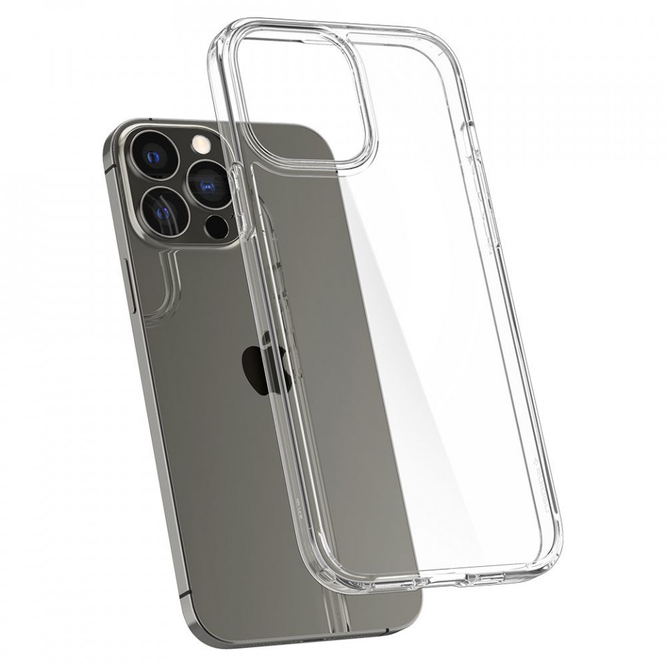 Husa iPhone 13 Pro, Spigen Ultra Hybrid - Crystal Clear - 3 | YEO