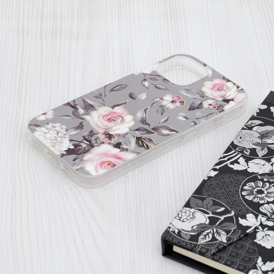 Husa iPhone 15 Marble Series, Techsuit - Bloom of Ruth Gray - 3 | YEO