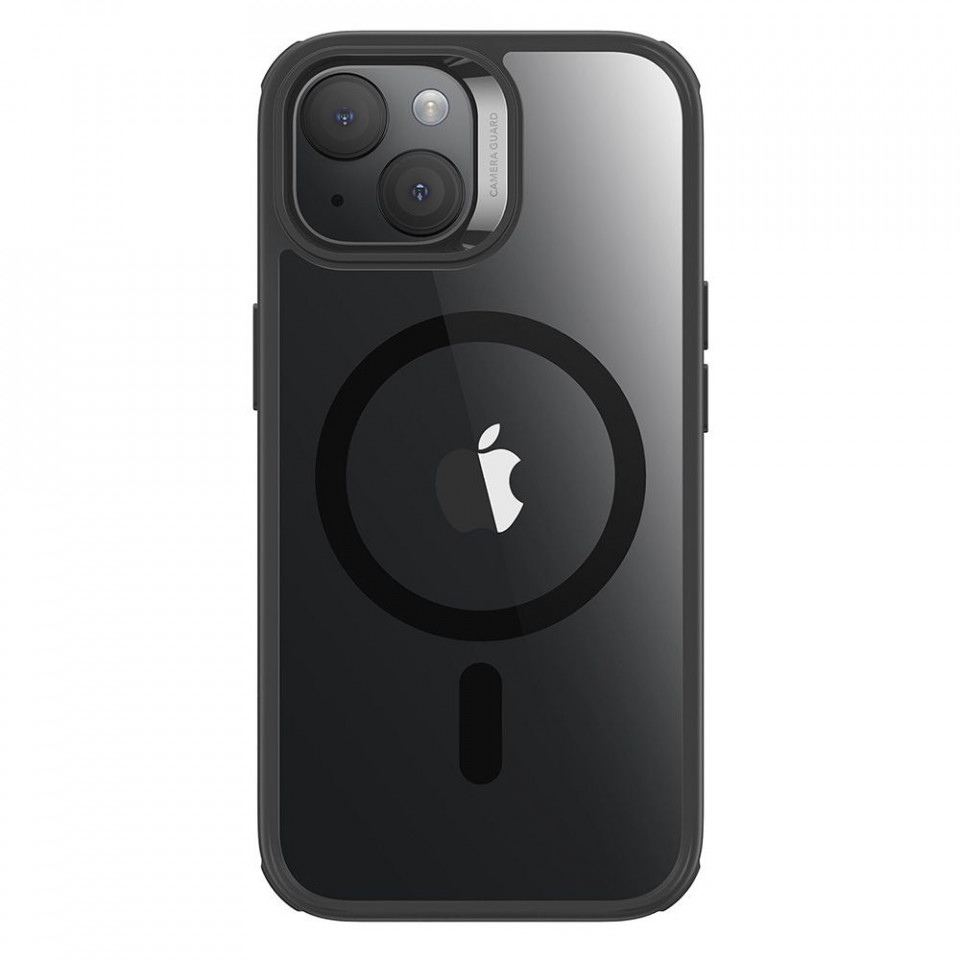 Husa iPhone 15 Plus, ESR Classic Hybrid HaloLock - Negru Transparent - 2 | YEO