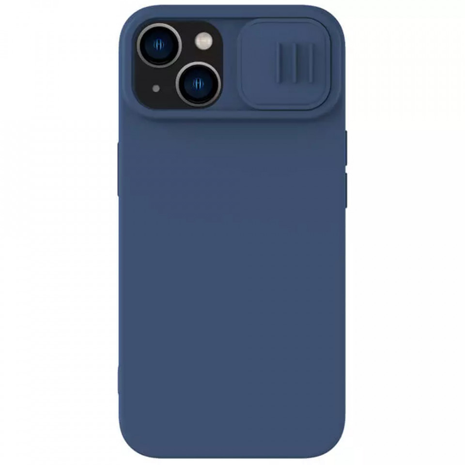 Husa iPhone 15 Plus, Nillkin CamShield Silky MagSafe Silicone - Midnight Blue - 1 | YEO