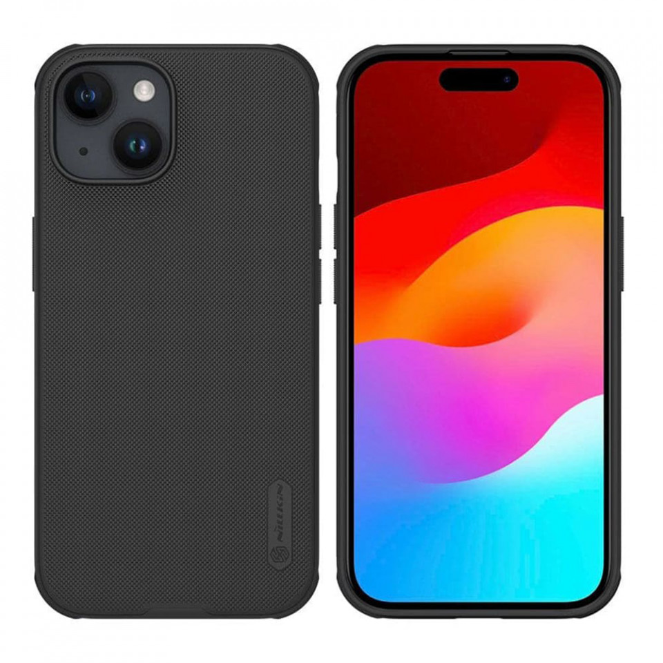 Husa iPhone 15 Plus, Nillkin Super Frosted Shield Pro - Negru
