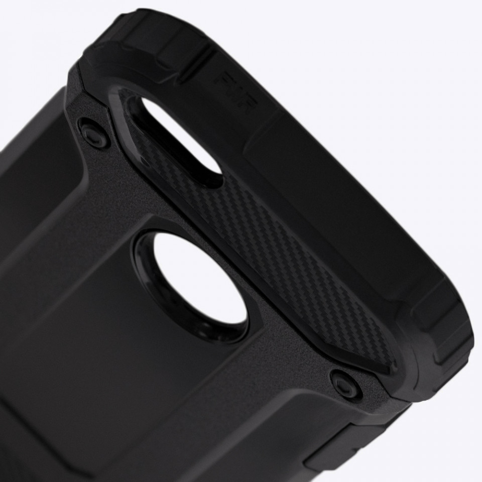 Husa iPhone 5 / 5s / SE din plastic dur, Techsuit Hybrid Armor - Negru - 1 | YEO