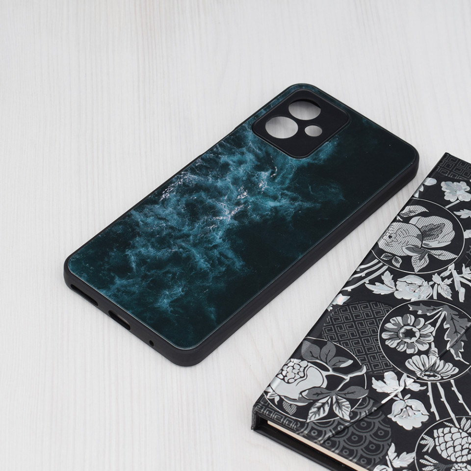 Husa Motorola Moto G14 cu sticla securizata, Techsuit Glaze - Blue Nebula - 2 | YEO