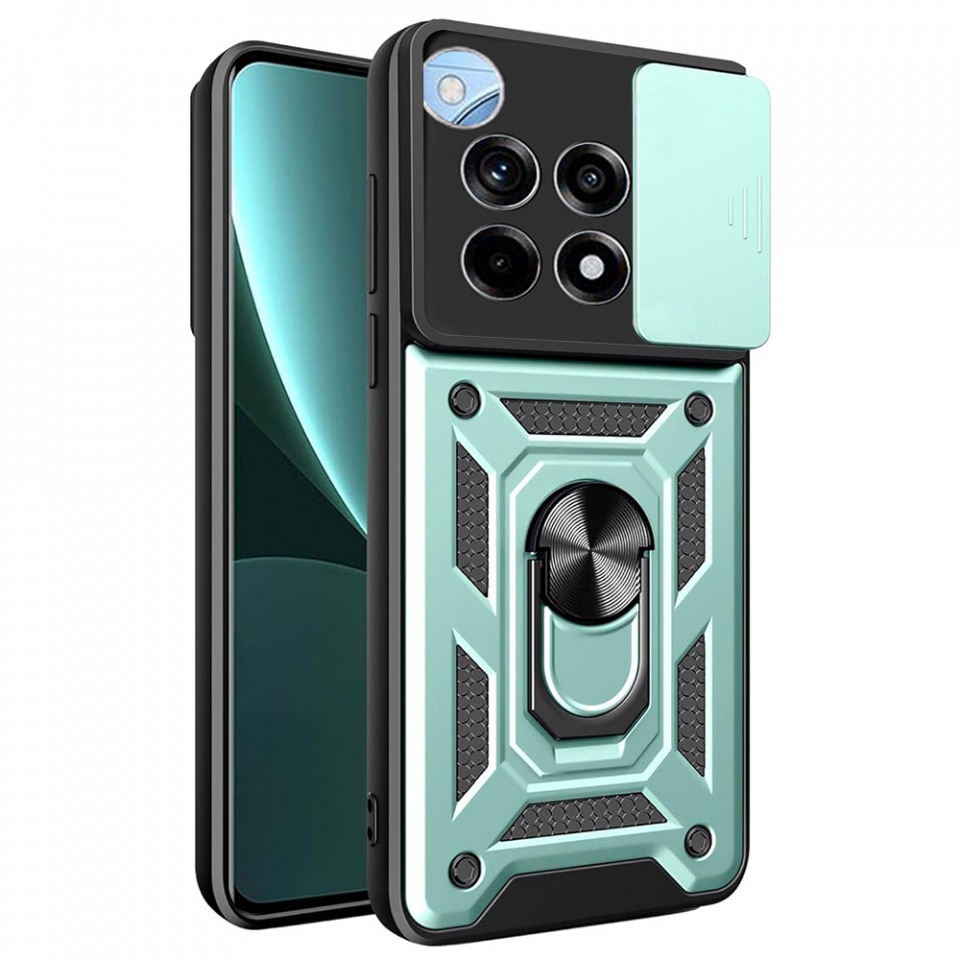 Husa OnePlus 12R cu inel magnetic si protectie camera Skyddar CamShield - Mint