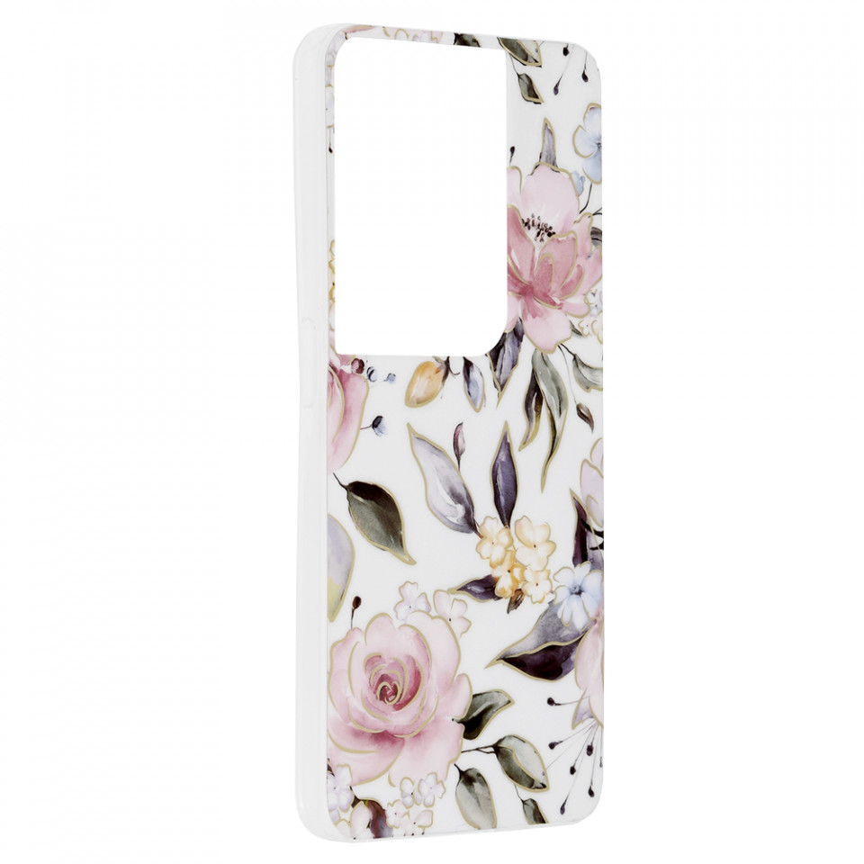 Husa Oppo Reno8 Pro Marble Series, Techsuit - Chloe White - 1 | YEO