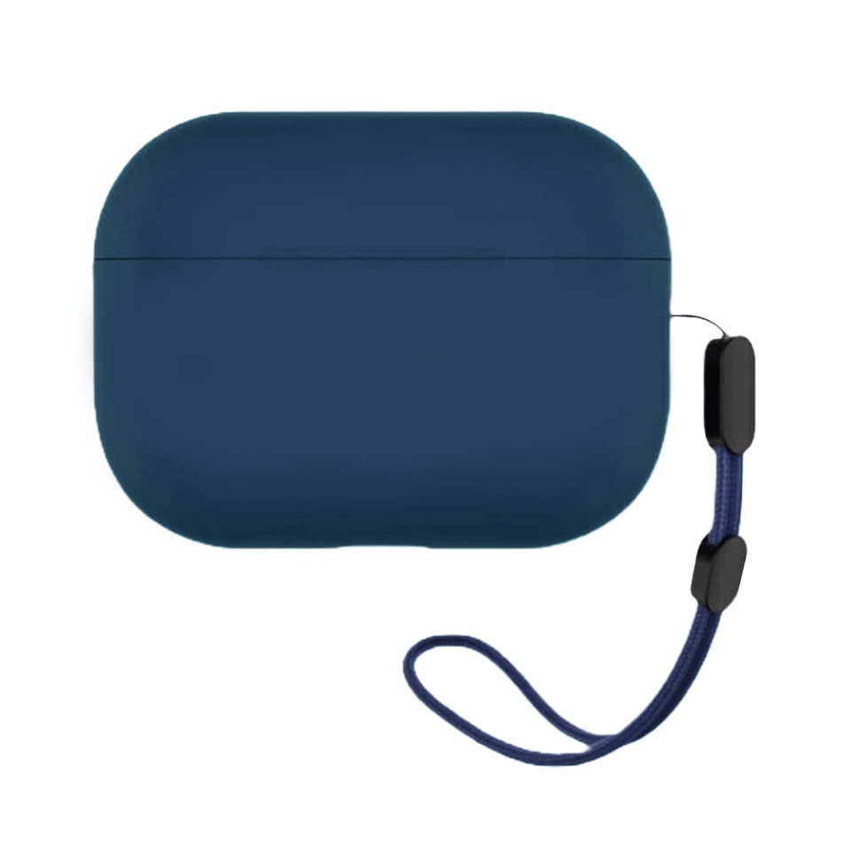 Husa pentru AirPods Pro 2 din silicon moale, Blueo Liquid Silicone, Albastru