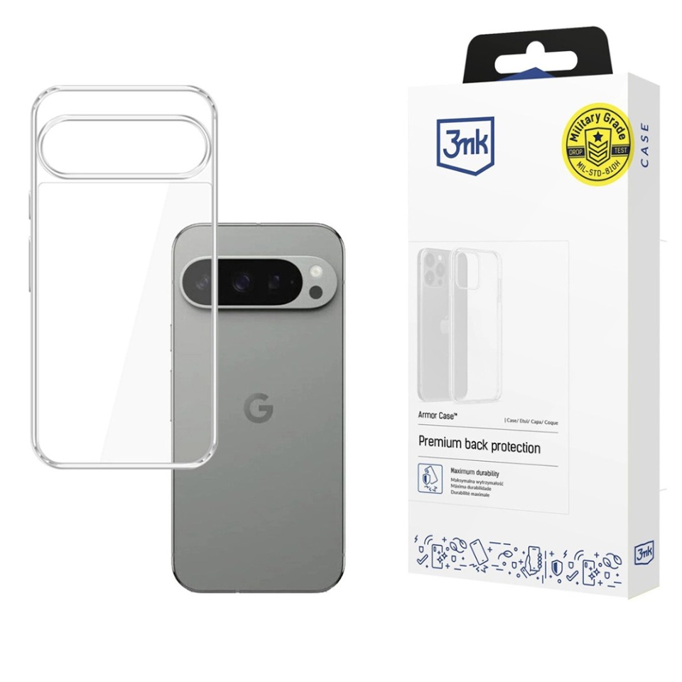 Husa pentru Google Pixel 10 / Pixel 10 Pro, 3mk Armor Case, Clear