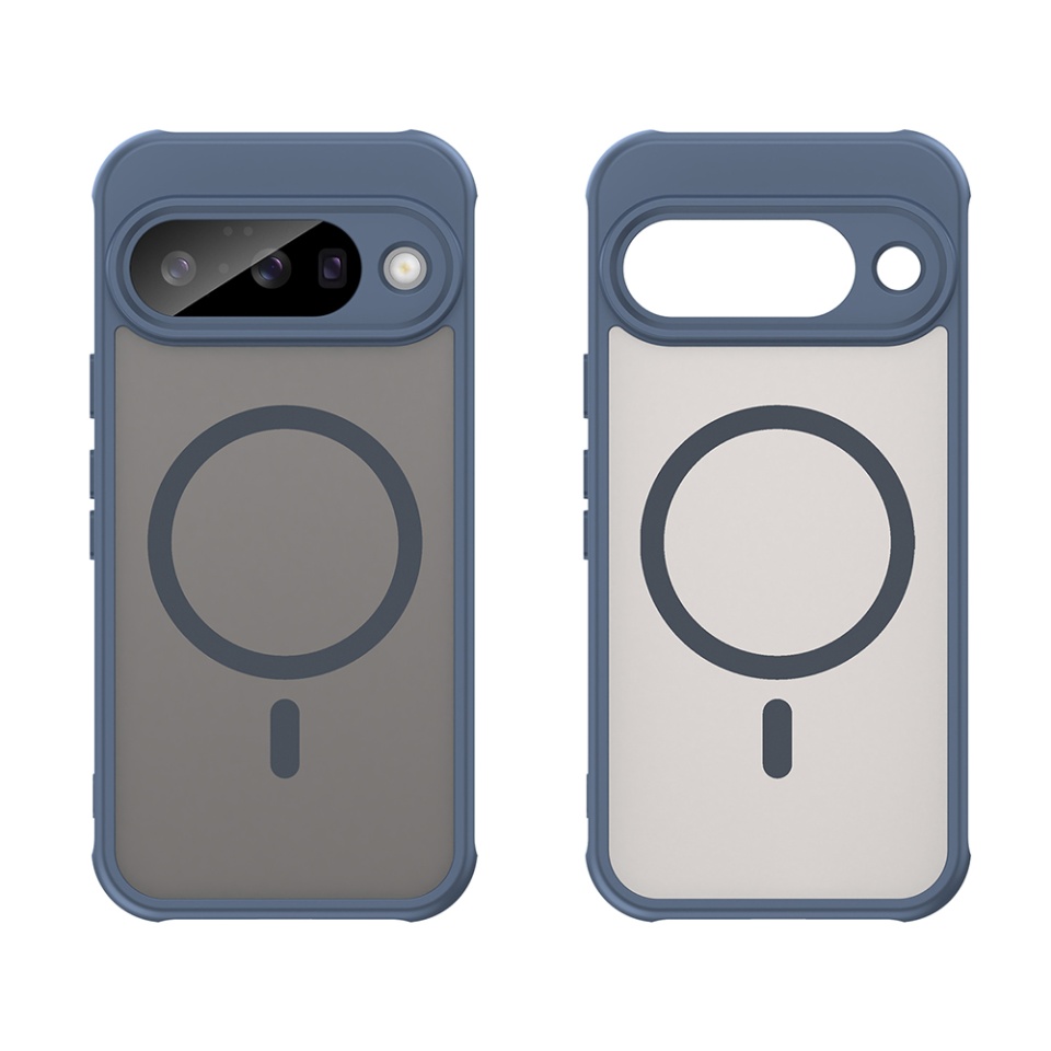 Husa pentru Google Pixel 10, SKYDDAR INNOVATION, HaloFrost MagSafe II, Antisoc, set cu sticker, Bleumarin - 1 | YEO