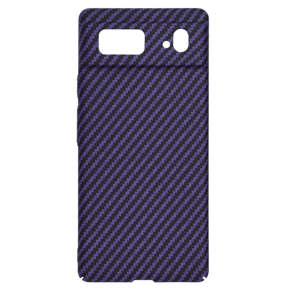 Husa pentru Google Pixel 6, Finisaj Premium cu Textura de Carbon, Design Elegant, SKDR CarbonFlex - Mov - 3 | YEO