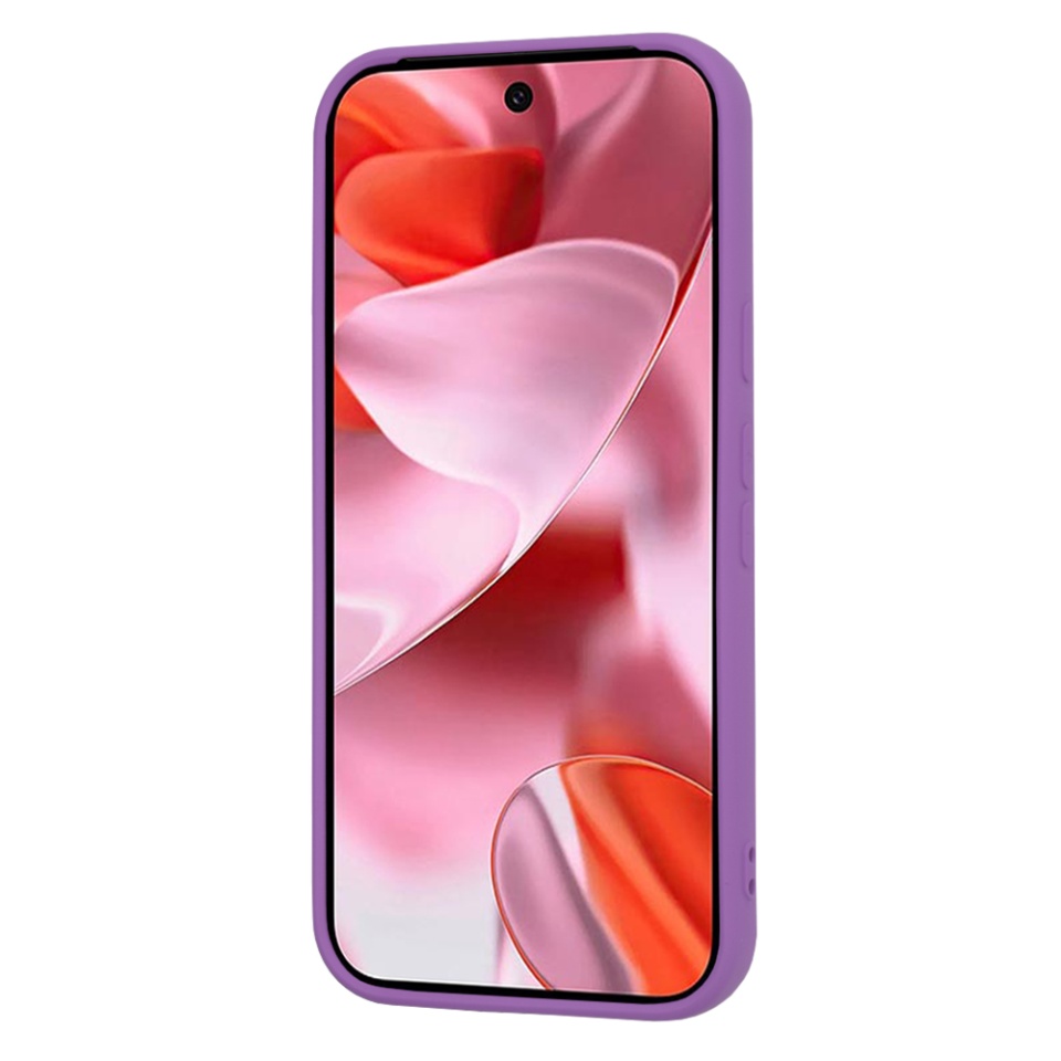 Husa pentru Google Pixel 9 din Silicon Catifelat, Protectie Premium, Skyddar SoftElegance - Mov - 1 | YEO