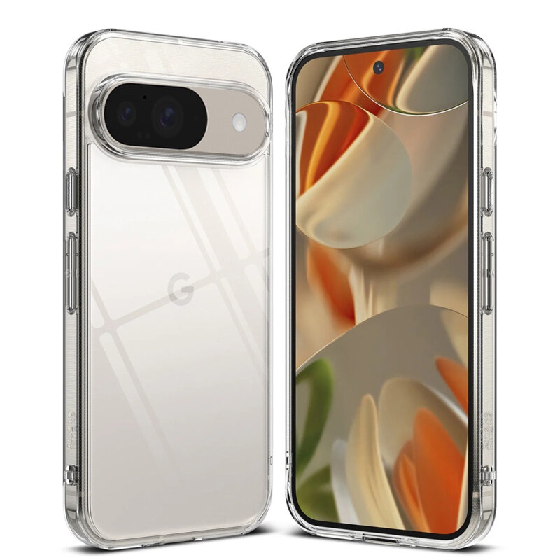 Husa pentru Google Pixel 9 / Pixel 9 Pro din silicon transparent, SKDR ClearGuard - Transparent