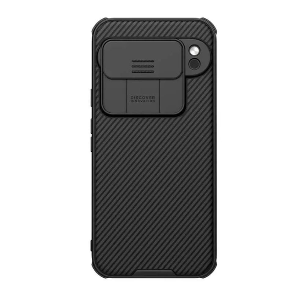 Husa pentru Google Pixel 9 Pro cu inel magnetic si protectie camera Nillkin CamShield - Negru
