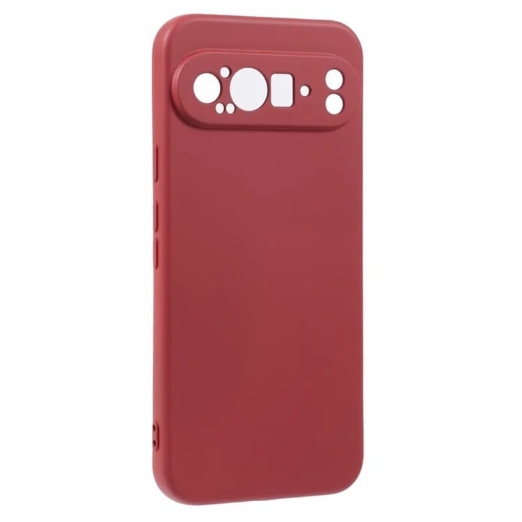 Husa pentru Google Pixel 9 Pro din Silicon Catifelat, Protectie Premium, Skyddar SoftElegance - Bordo - 1 | YEO