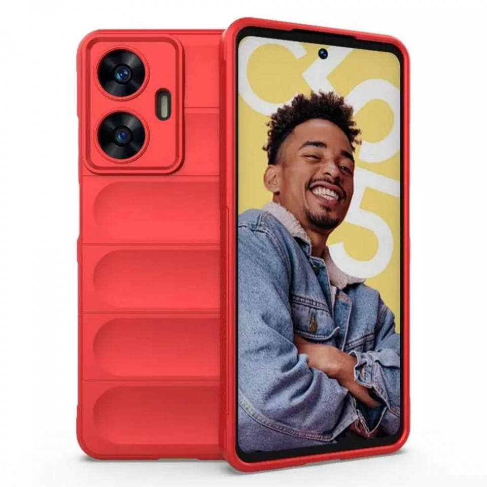 Husa pentru Google Pixel 9 Pro eleganta, din silicon mat, SKDR Vogue - Rosu