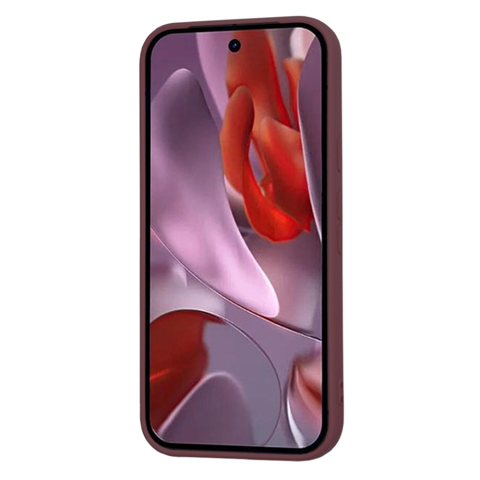 Husa pentru Google Pixel 9a din Silicon Catifelat, Protectie Premium, Skyddar SoftElegance - Bordo - 1 | YEO