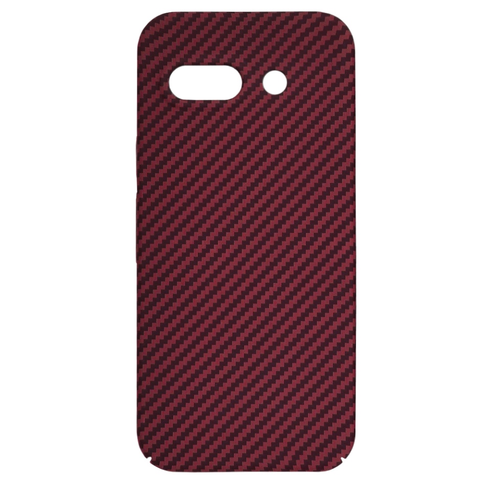 Husa pentru Google Pixel 9a, Finisaj Premium cu Textura de Carbon, Design Elegant, SKDR CarbonFlex - Rosu - 3 | YEO