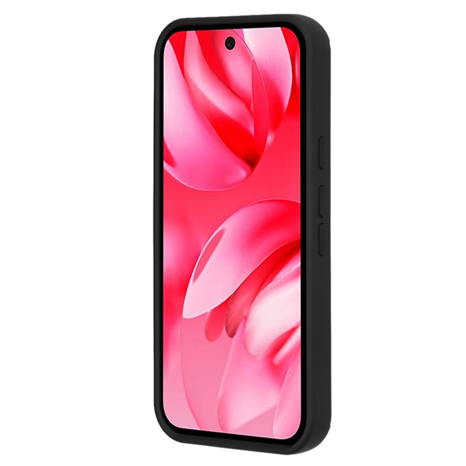 Husa pentru Google Pixel 9a, SKYDDAR INNOVATION, Glinth cu Inel Rotativ 360° Magnetic, set cu sticker, Negru - 2 | YEO