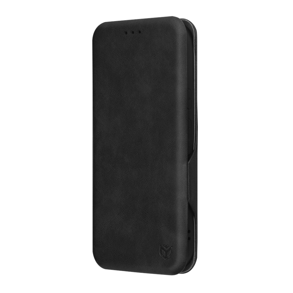 Husa pentru Google Pixel 9a, SKYDDAR INNOVATION, Safe Wallet tip carte din Piele Ecologica, Suport Carduri, Inchidere Magnetica, Negru, set cu sticker - 3 | YEO
