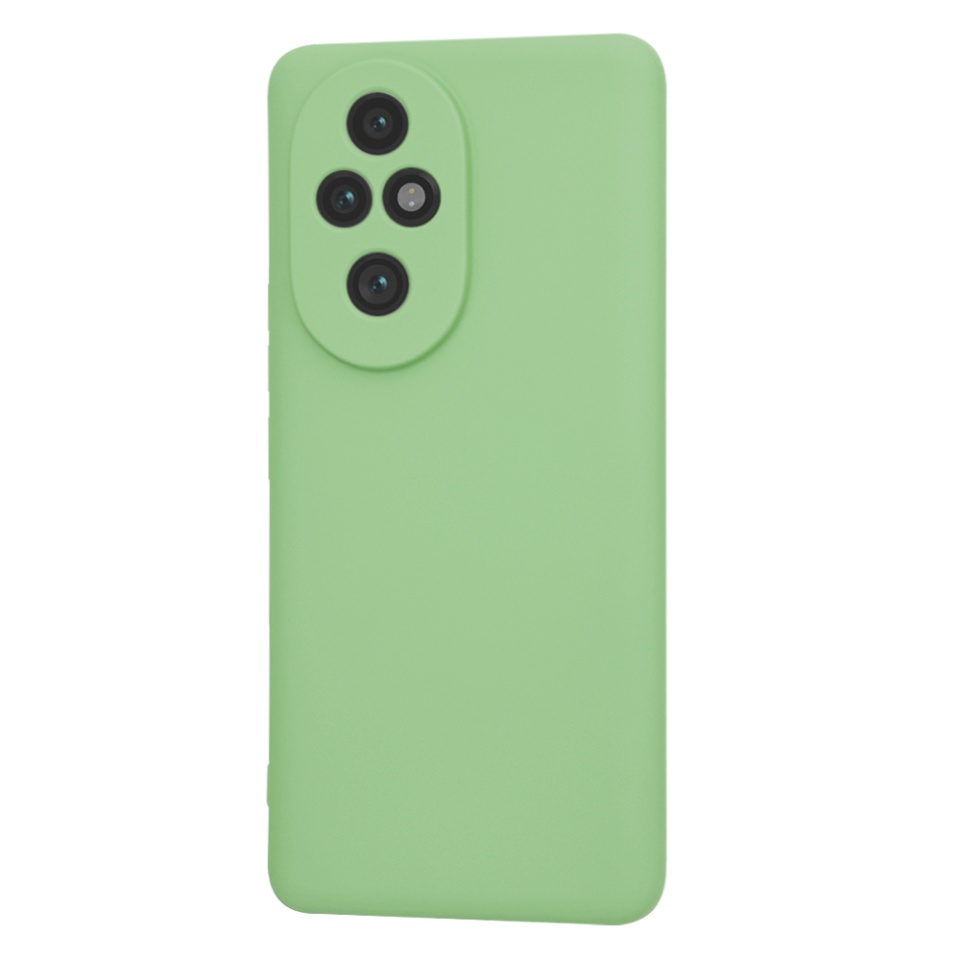 Husa pentru Honor 200 Pro din Silicon Catifelat, Protectie Premium, Skyddar SoftElegance - Verde deschis - 2 | YEO