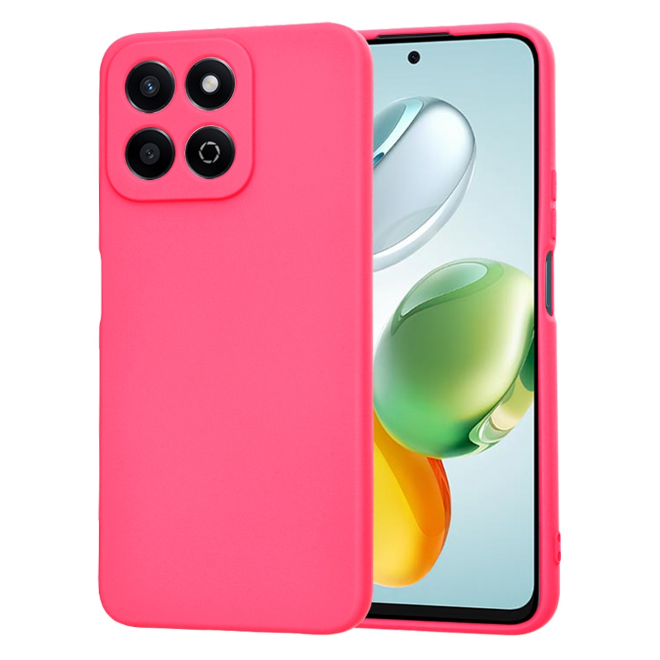 Husa pentru Honor 200 Smart / X7c din Silicon Catifelat, Protectie Premium, Skyddar SoftElegance - Fucsia