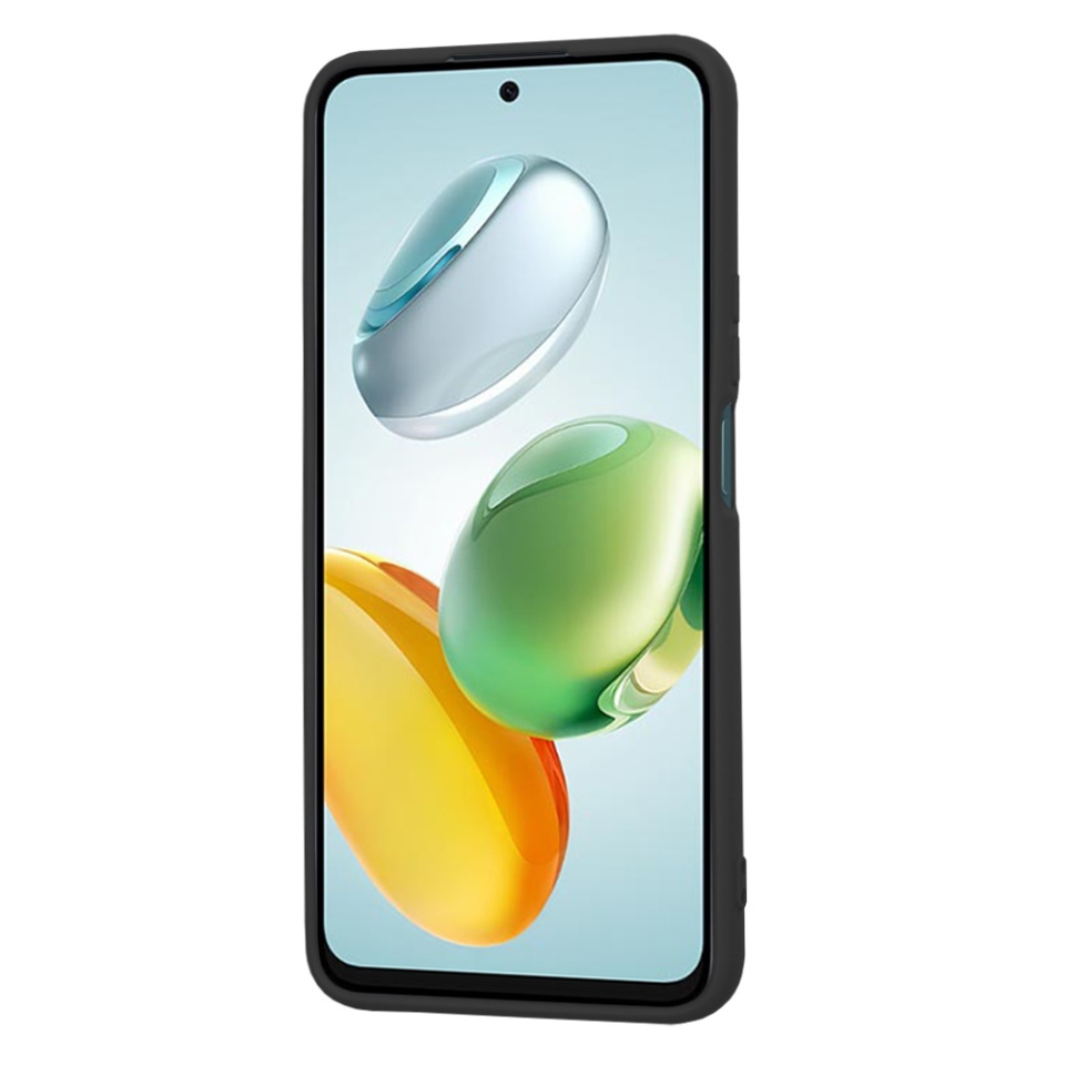 Husa pentru Honor 200 Smart / X7c, SKYDDAR INNOVATION, din Silicon Catifelat, SoftElegance, set cu sticker, Negru - 1 | YEO