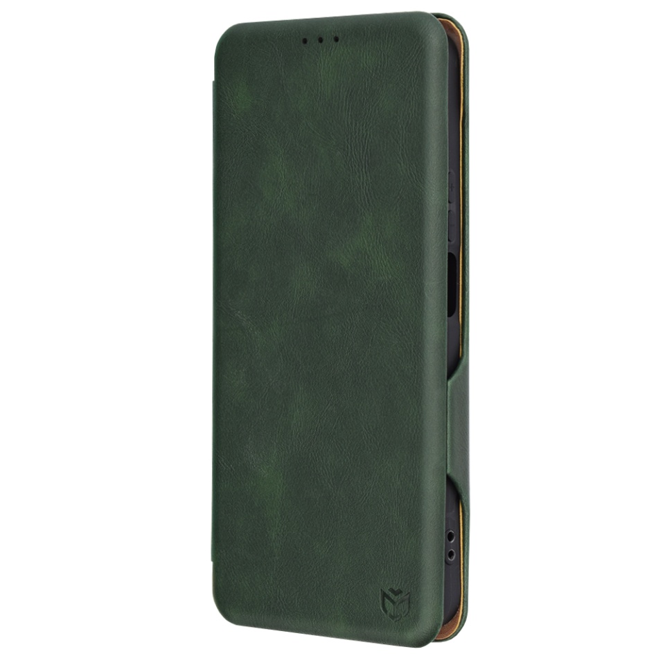 Husa pentru Honor 200 Smart / X7c, SKYDDAR INNOVATION, Safe Wallet tip carte din Piele Ecologica, Suport Carduri, Inchidere Magnetica, Verde, set cu sticker - 3 | YEO