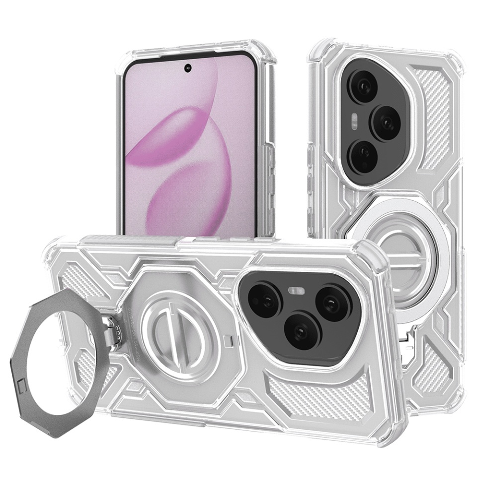 Husa pentru Honor 400 Pro, Antisoc, SKYDDAR INOVATION, Carbon Shield PRO, Magsafe, set cu sticker, Alb