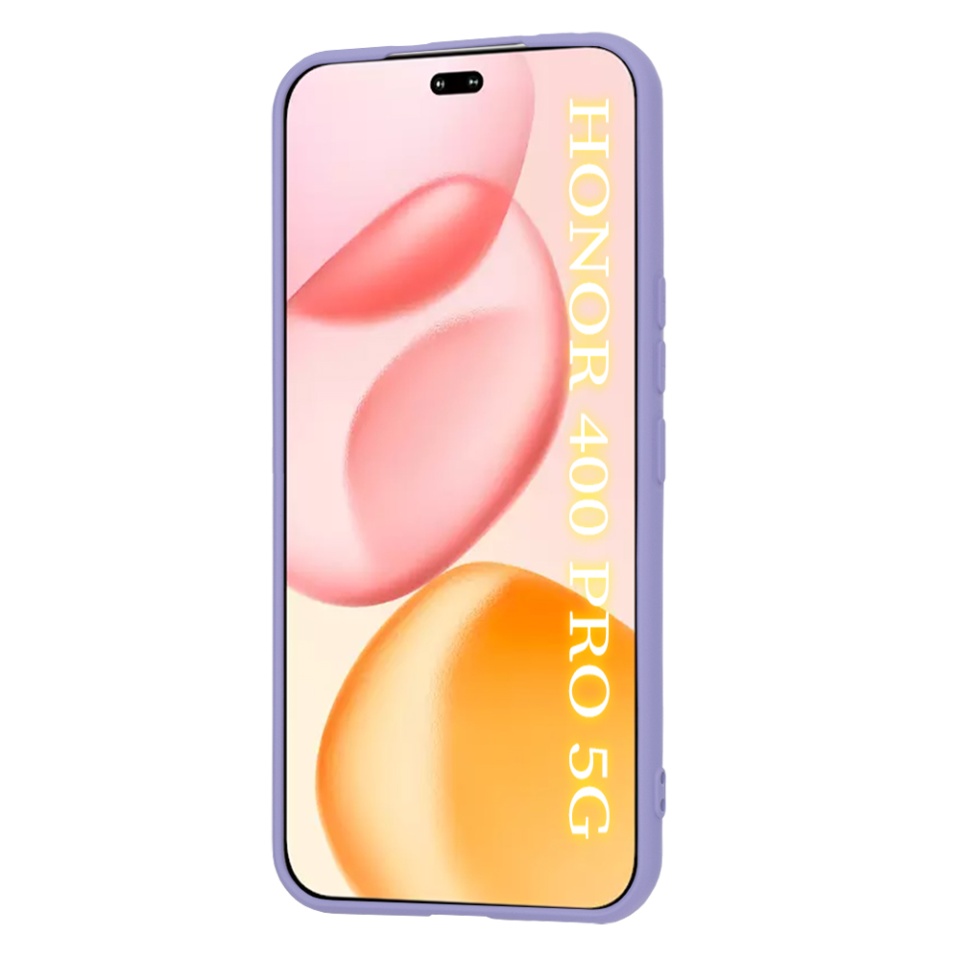 Husa pentru Honor 400 Pro, SKYDDAR INNOVATION, din Silicon Catifelat, SoftElegance, set cu sticker, Violet - 1 | YEO