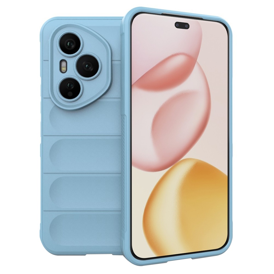 Husa pentru Honor 400 Pro, SKYDDAR INNOVATION, Magic Shield, din Silicon Mat, set cu sticker, Bleu