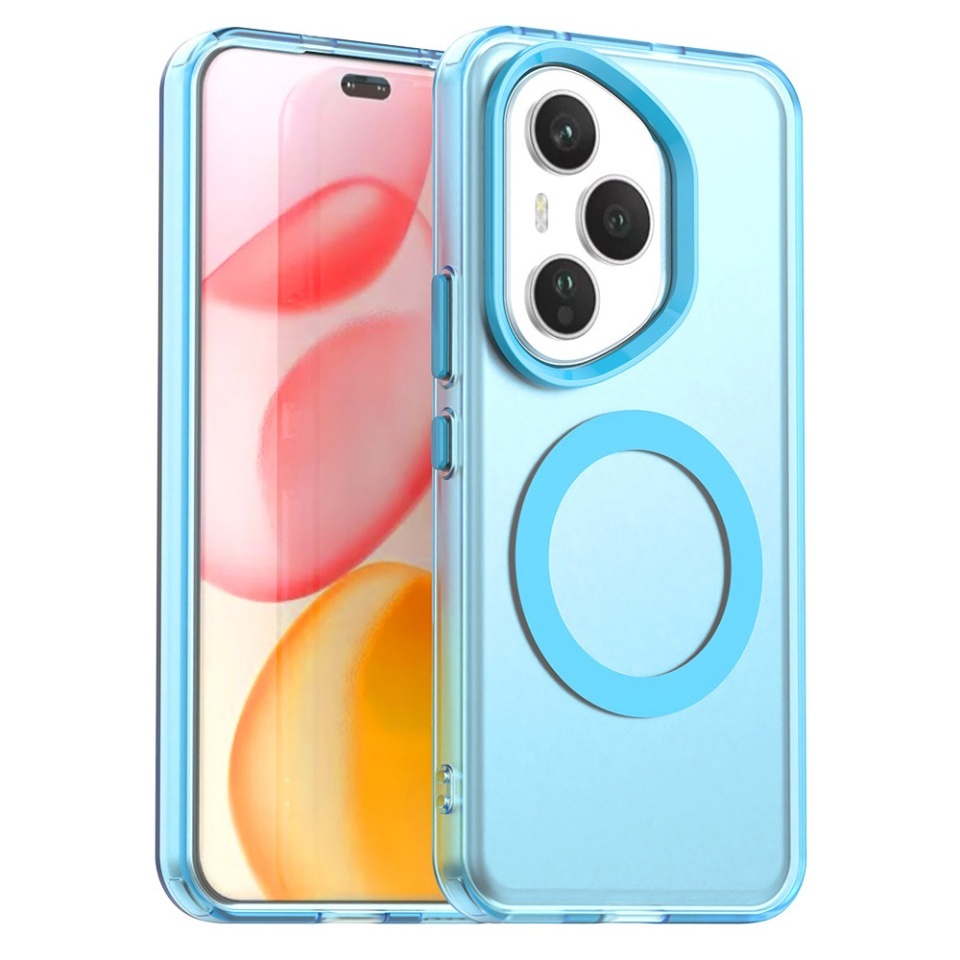 Husa pentru Honor 400 Pro, SKYDDAR INOVATION, CandyCase, Magsafe, set cu sticker, Albastru