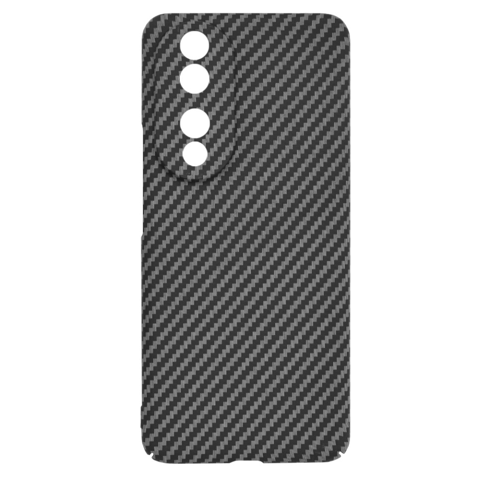 Husa pentru Honor 90, SKYDDAR INNOVATION, textura carbon, Carbonite FiberShell, set cu sticker, Negru, - 3 | YEO