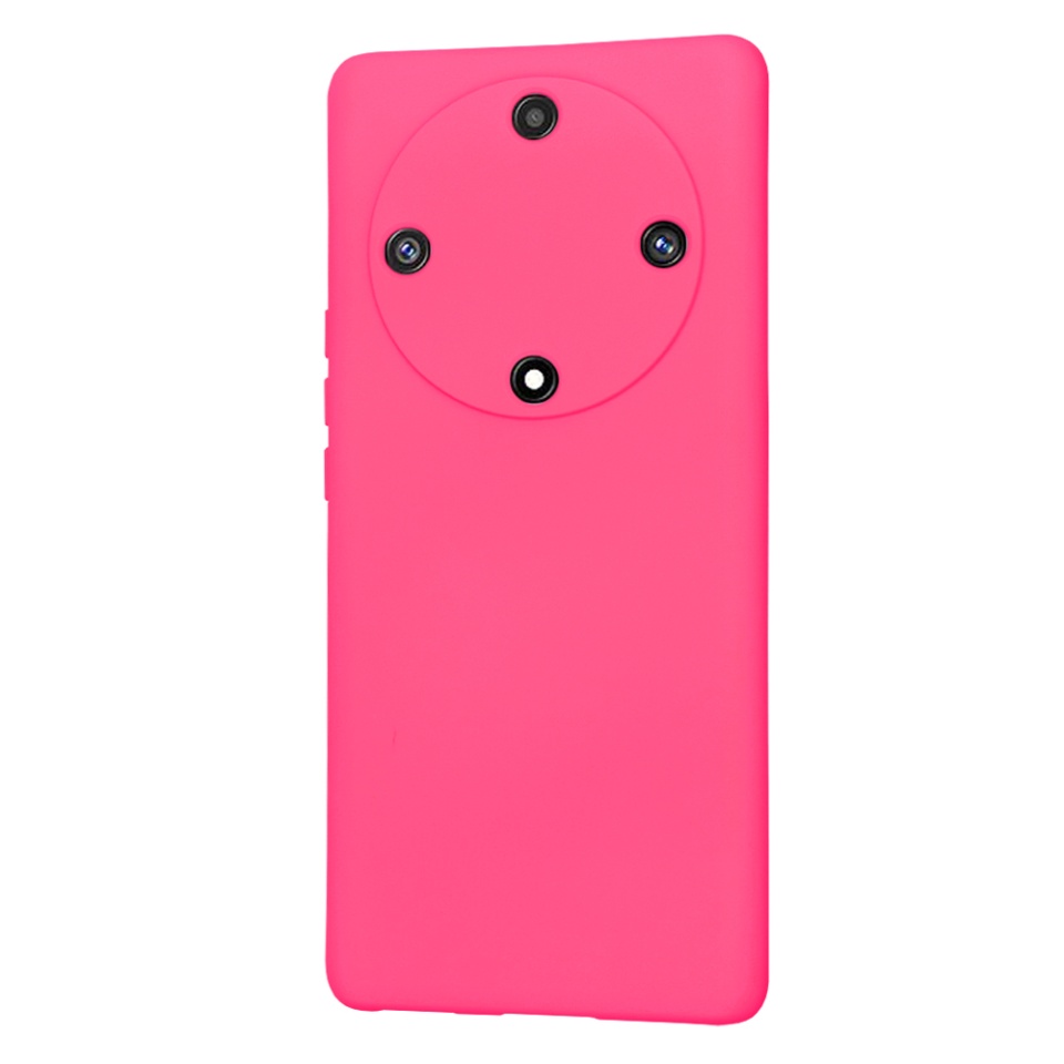 Husa pentru Honor Magic5 Lite din Silicon Catifelat, Protectie Premium, Skyddar SoftElegance - Fucsia - 2 | YEO