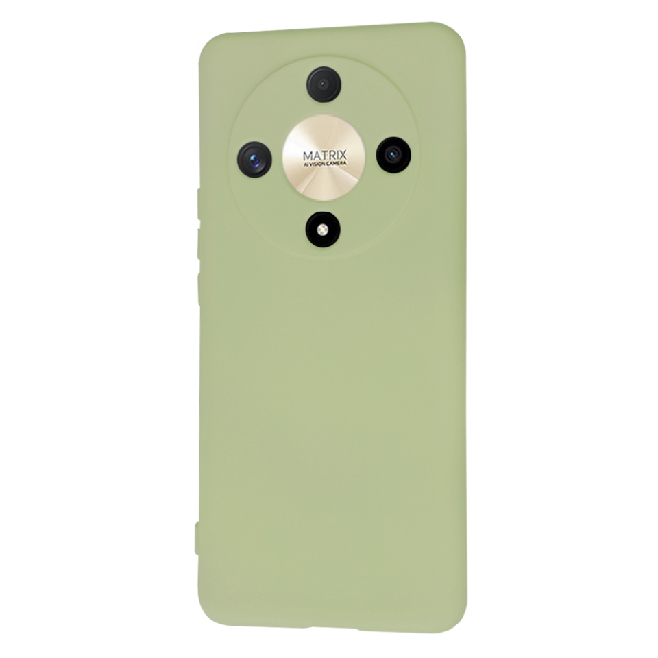 Husa pentru Honor Magic6 Lite din Silicon Catifelat, Protectie Premium, Skyddar SoftElegance - Verde - 2 | YEO