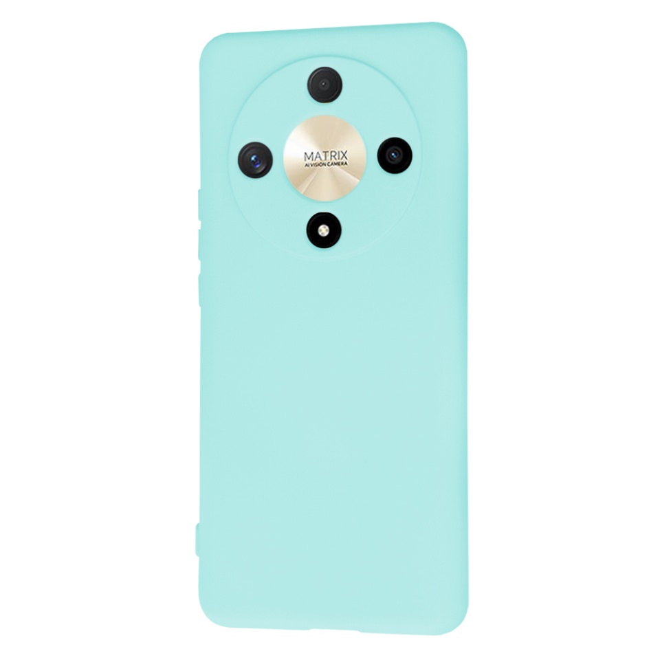 Husa pentru Honor Magic6 Lite din Silicon Catifelat, Protectie Premium, Skyddar SoftElegance - Turcoaz - 2 | YEO