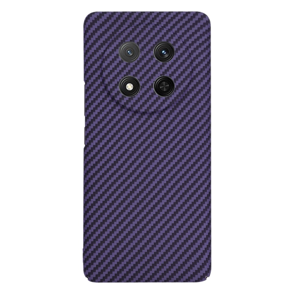 Husa pentru Honor X9c / Magic7 Lite, SKYDDAR INNOVATION, textura carbon, Carbonite FiberShell, Mov, set cu sticker - 2 | YEO