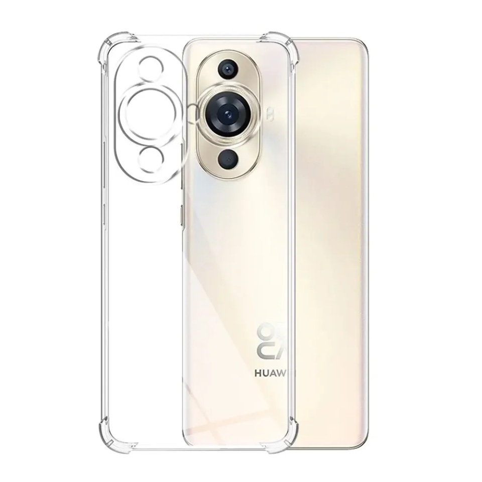 Husa pentru Huawei nova 11 / nova 12s , SKYDDAR INNOVATION, Shockproof Clear din Silicon Slim, Transparenta, set cu sticker - 2 | YEO