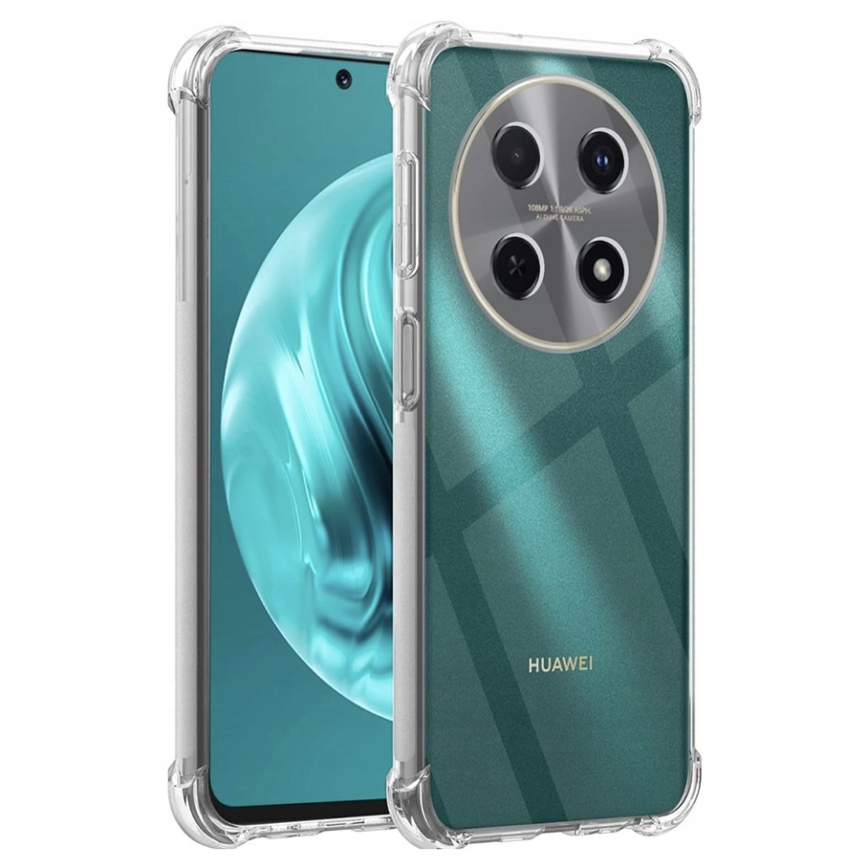 Husa pentru Huawei nova 12i / nova 13i , SKYDDAR INNOVATION, Shockproof Clear din Silicon Slim, Transparenta, set cu sticker