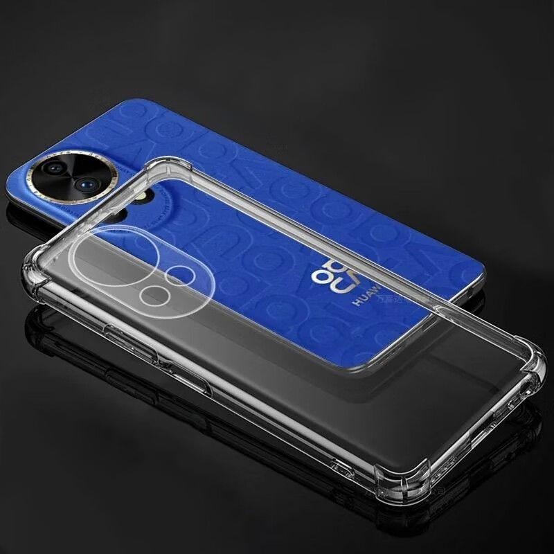 Husa pentru Huawei nova 13 , SKYDDAR INNOVATION, Shockproof Clear din Silicon Slim, Transparenta, set cu sticker - 1 | YEO