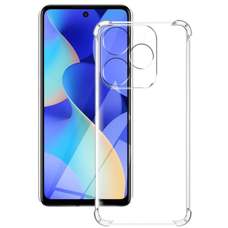 Husa pentru Infinix Smart 8 , SKYDDAR INNOVATION, Shockproof Clear din Silicon Slim, Transparenta, set cu sticker - 1 | YEO