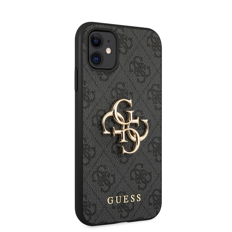 Husa pentru iPhone 11, Guess Hardcase 4G Big Metal Logo, Protectie Slim, Compatibila, Gri - 3 | YEO